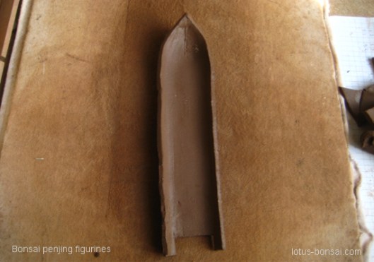 making of bonsai figurine boat 5