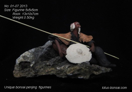 lotus bonsai mudmen figurines