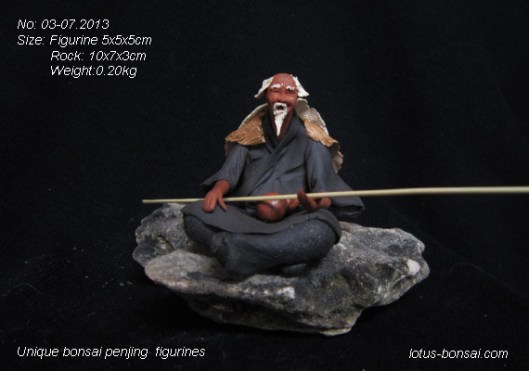 fishermen bonsai figures